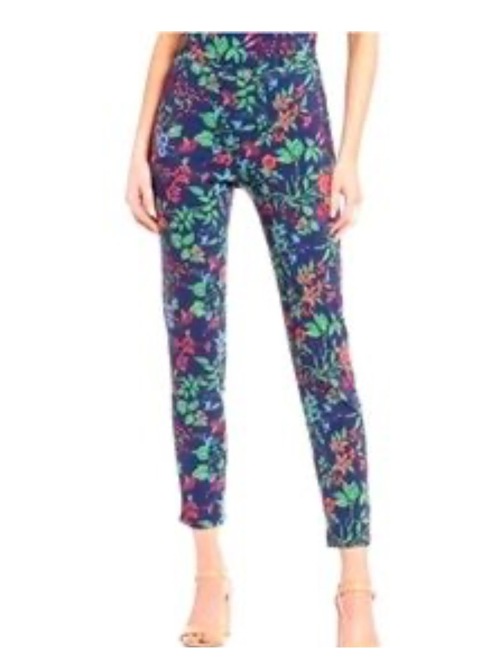 J. McLaughlin "Layne" Pants in Amelia Floral, Navy Multi Size 6